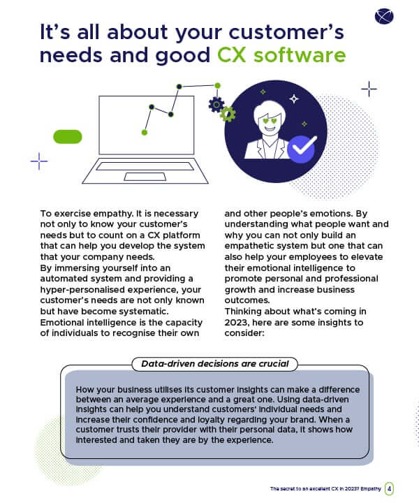 The secret to an excellent CX in 2023? Empathy, page 03